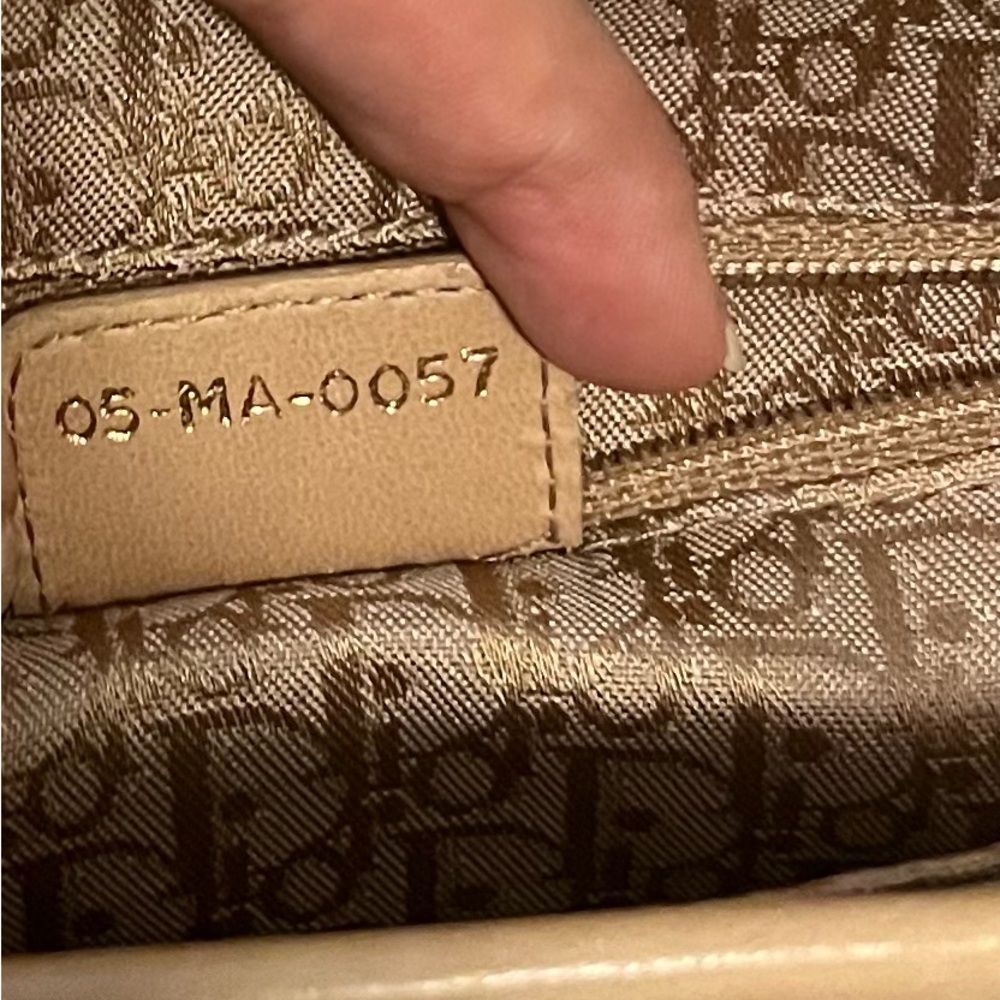 Dior Beige Shoulder Bag with Gold Accents NWOT - Picture 5 of 5
